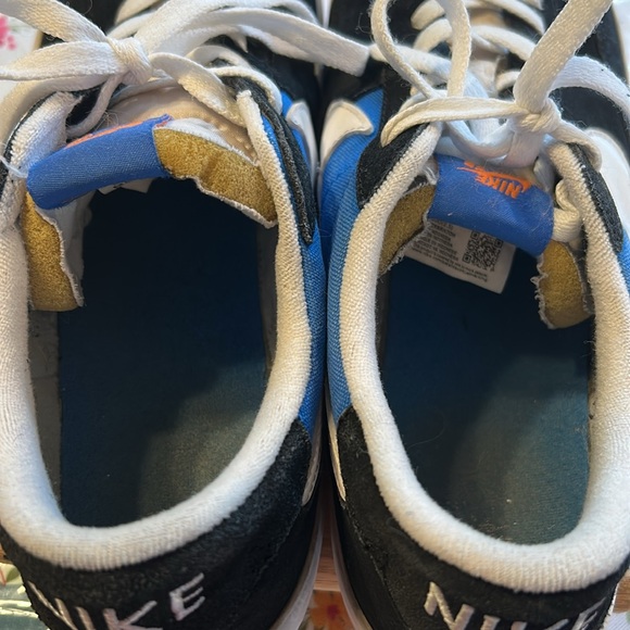 Nike Men’s Heritage SB Skateboard Sneakers Shoes Black and Blue EUC - Picture 5 of 11